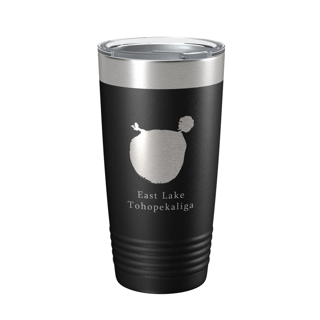 East Lake Tohopekaliga Map Tumbler Travel Mug Insulated Laser Engraved Coffee Cup Florida 20 oz