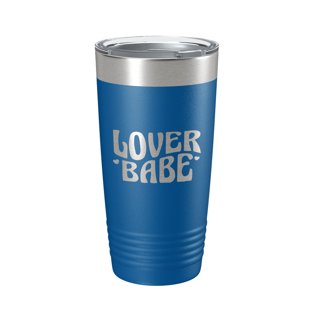 Lover Babe Tumbler Cute Retro Travel Mug Insulated Laser Engraved Coffee Cup 20 oz