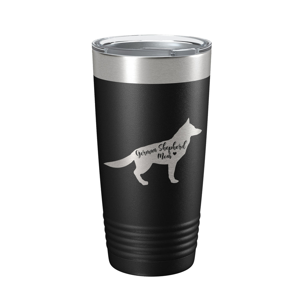 German Shepherd Mom Tumbler Dog Travel Mug Gift Insulated Laser Engraved Coffee Cup 20 oz
