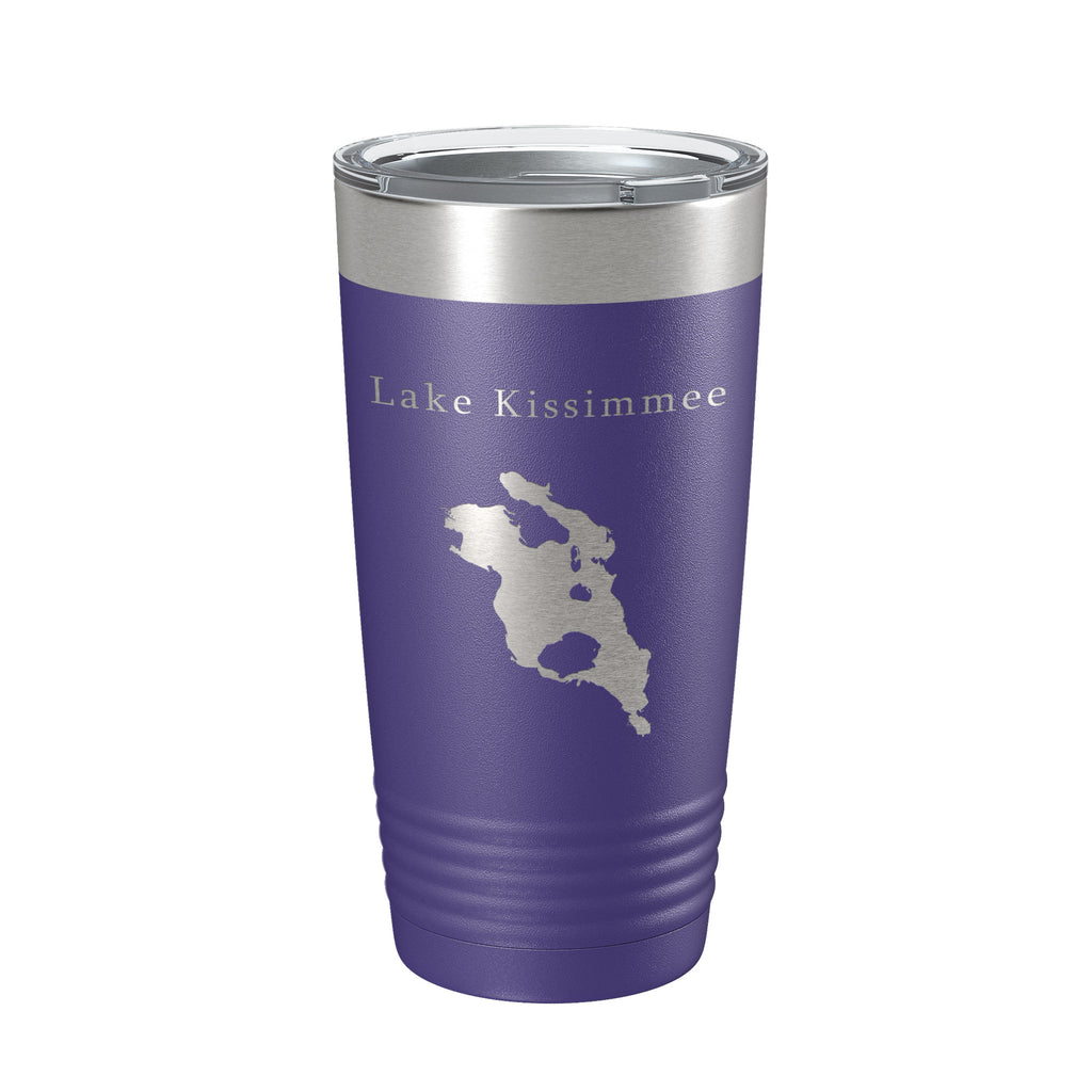 Lake Kissimmee Map Tumbler Travel Mug Insulated Laser Engraved Coffee Cup Florida 20 oz