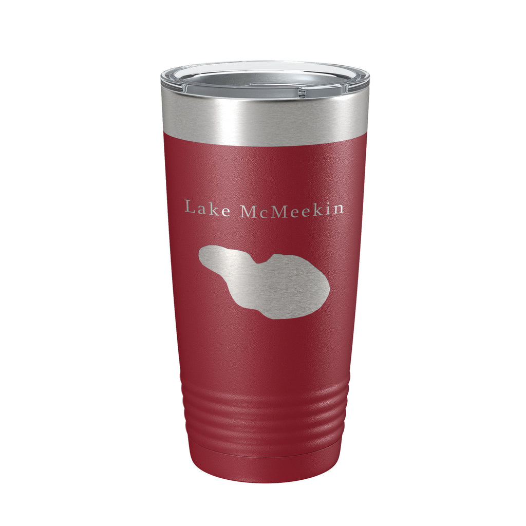 Lake McMeekin Map Tumbler Travel Mug Insulated Laser Engraved Coffee Cup Florida 20 oz