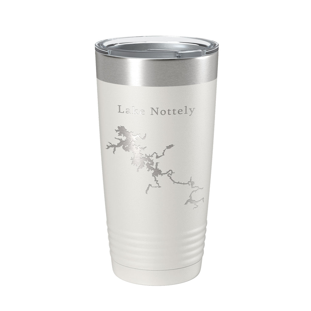 Lake Nottely Map Tumbler Travel Mug Insulated Laser Engraved Coffee Cup River Georgia 20 oz
