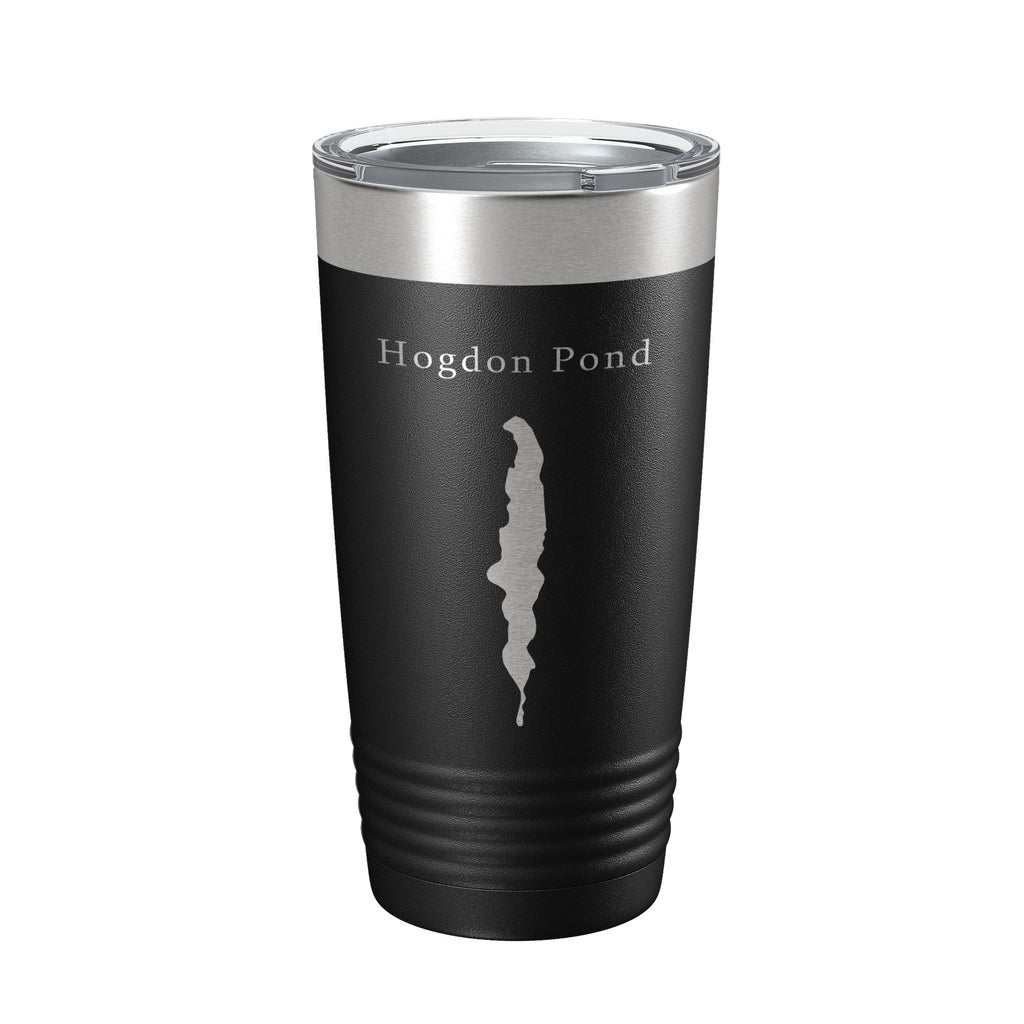 Hogdon Pond Tumbler Lake Map Travel Mug Insulated Laser Engraved Coffee Cup Acadia Maine 20 oz