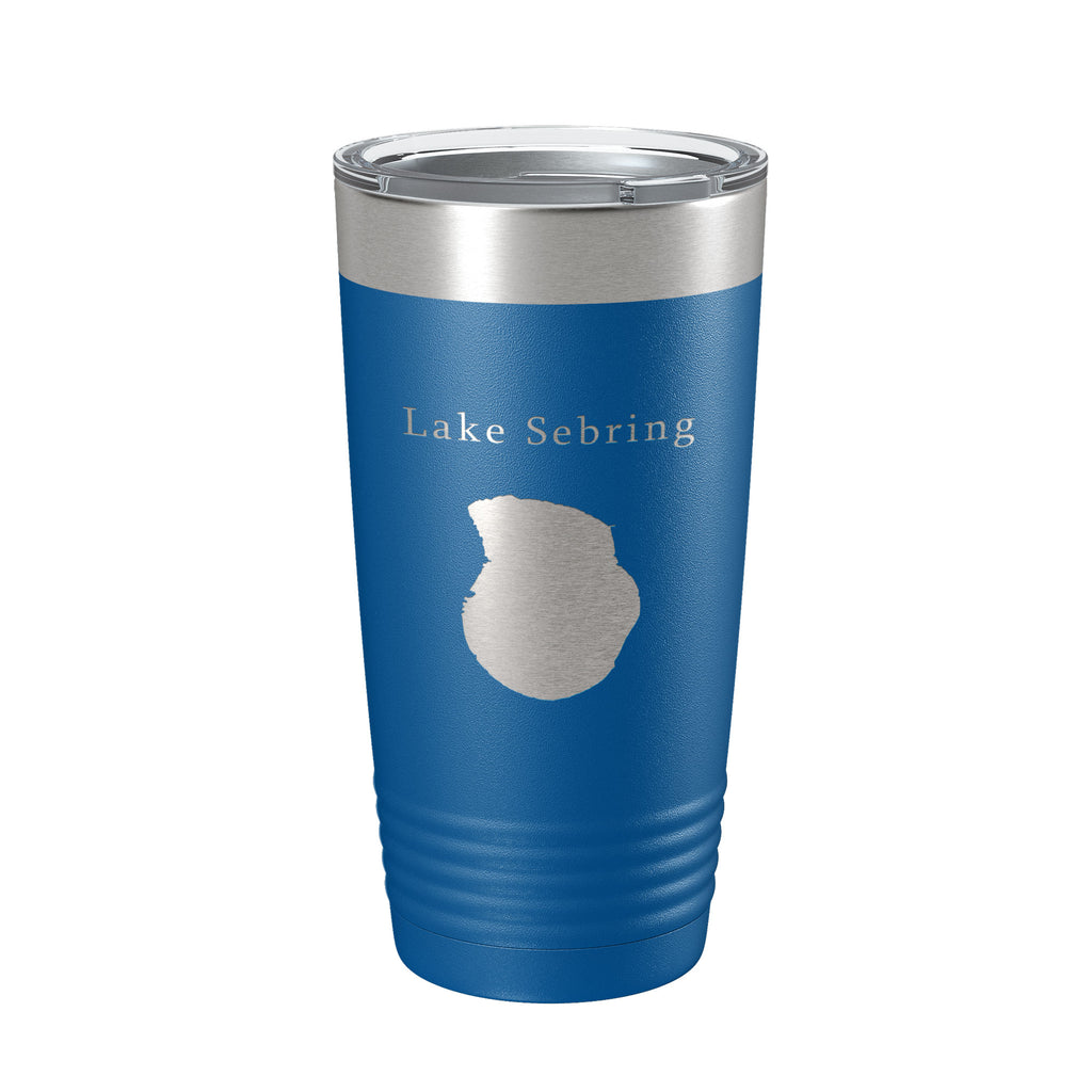 Lake Sebring Map Tumbler Travel Mug Insulated Laser Engraved Coffee Cup Florida 20 oz