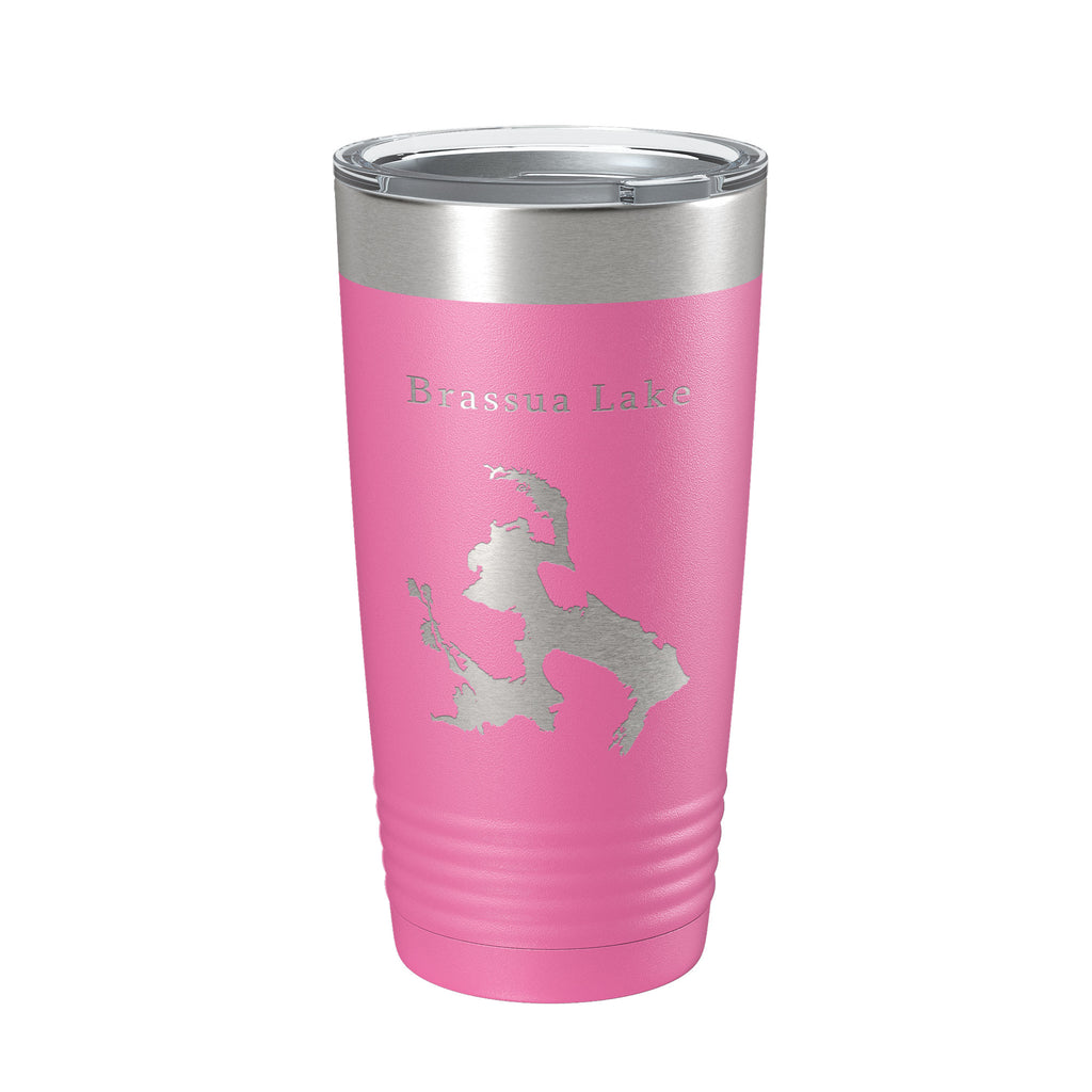 Brassua Lake Map Tumbler Travel Mug Insulated Laser Engraved Coffee Cup Maine Moose River 20 oz