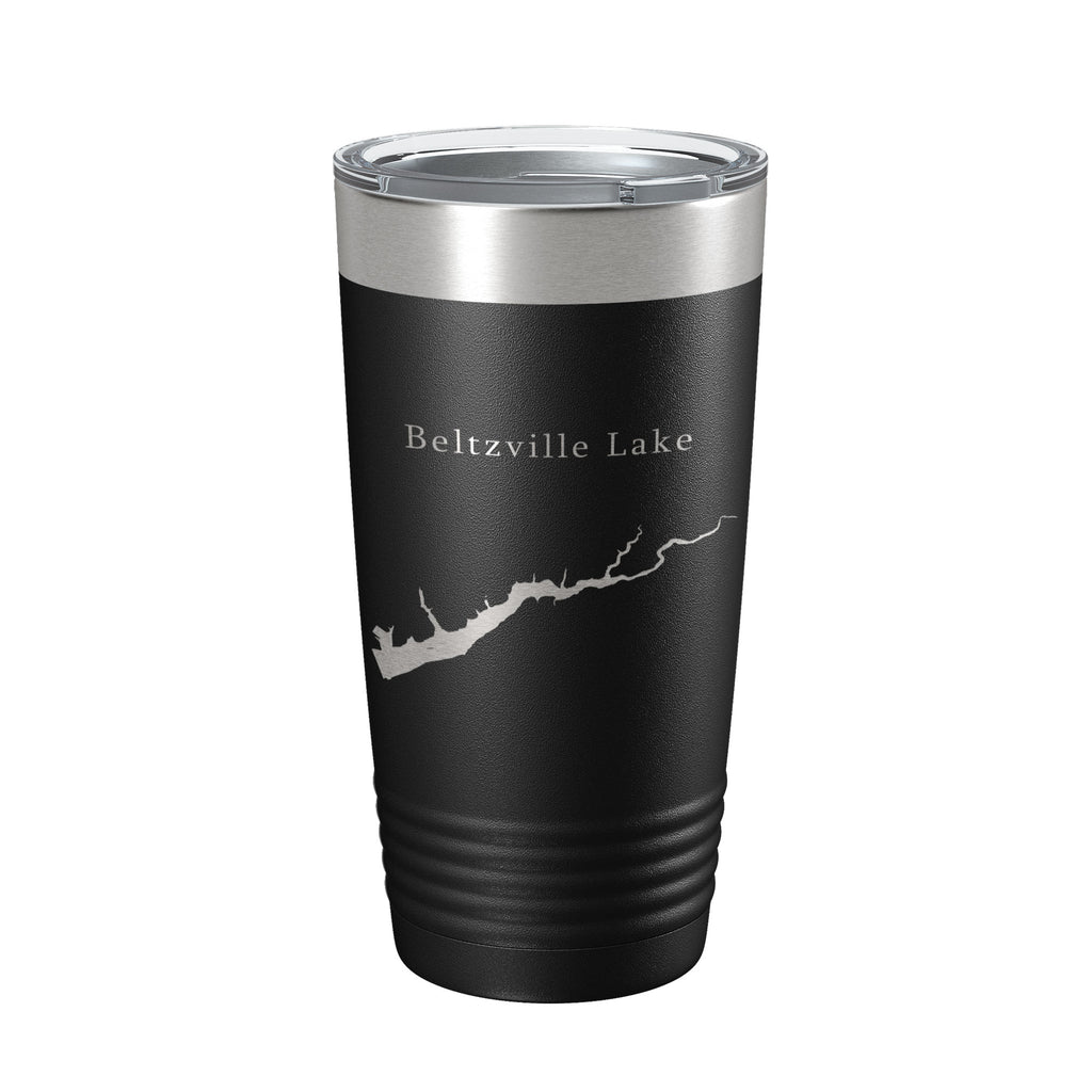 Beltzville Lake Map Tumbler Travel Mug Insulated Laser Engraved Coffee Cup Pennsylvania 20 oz
