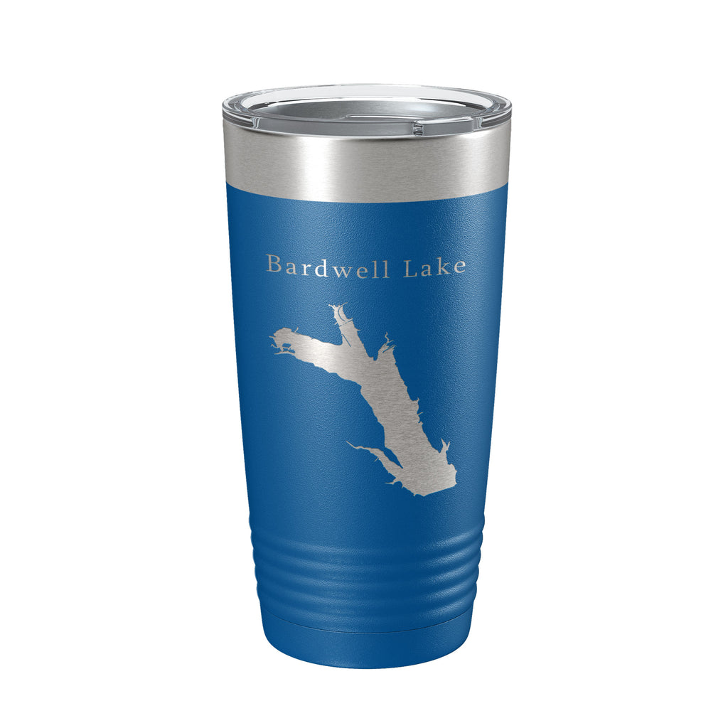 Bardwell Lake Map Tumbler Travel Mug Insulated Laser Engraved Coffee Cup Texas 20 oz