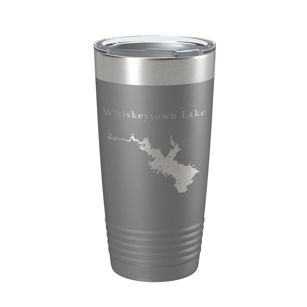 Whiskeytown Lake Map Tumbler Travel Mug Insulated Laser Engraved Coffee Cup California 20 oz