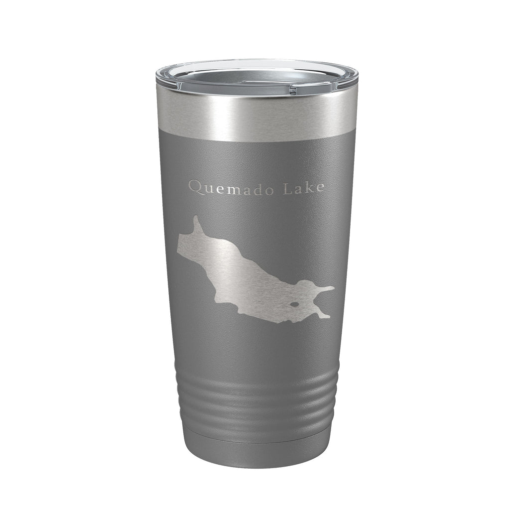 Quemado Lake Map Tumbler Travel Mug Insulated Laser Engraved Coffee Cup New Mexico 20 oz