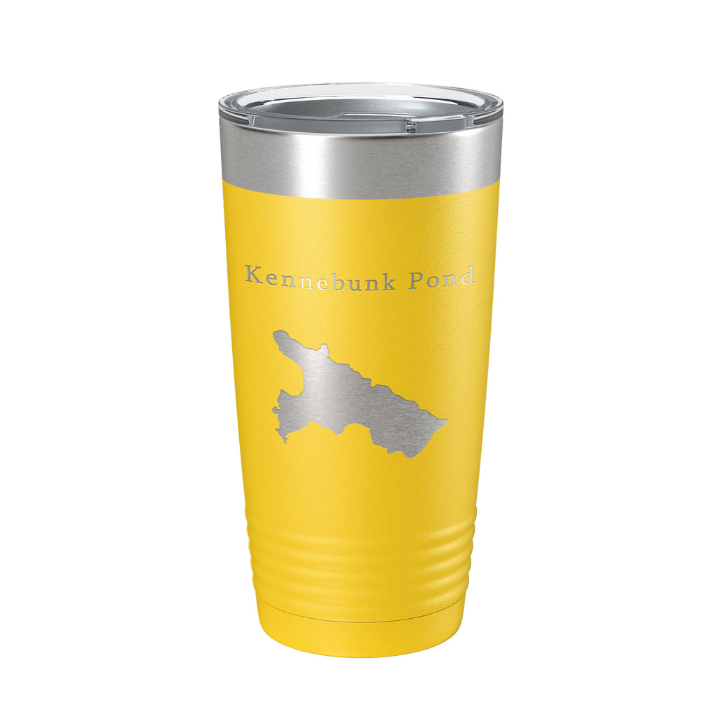 Kennebunk Pond Tumbler Lake Map Travel Mug Insulated Laser Engraved Coffee Cup Maine 20 oz