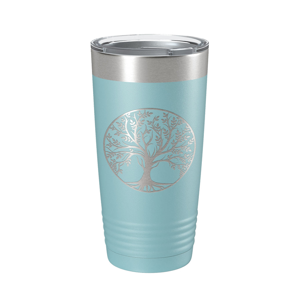 Tree Of Life Tumbler Travel Mug Insulated Laser Engraved Coffee Cup 20 oz