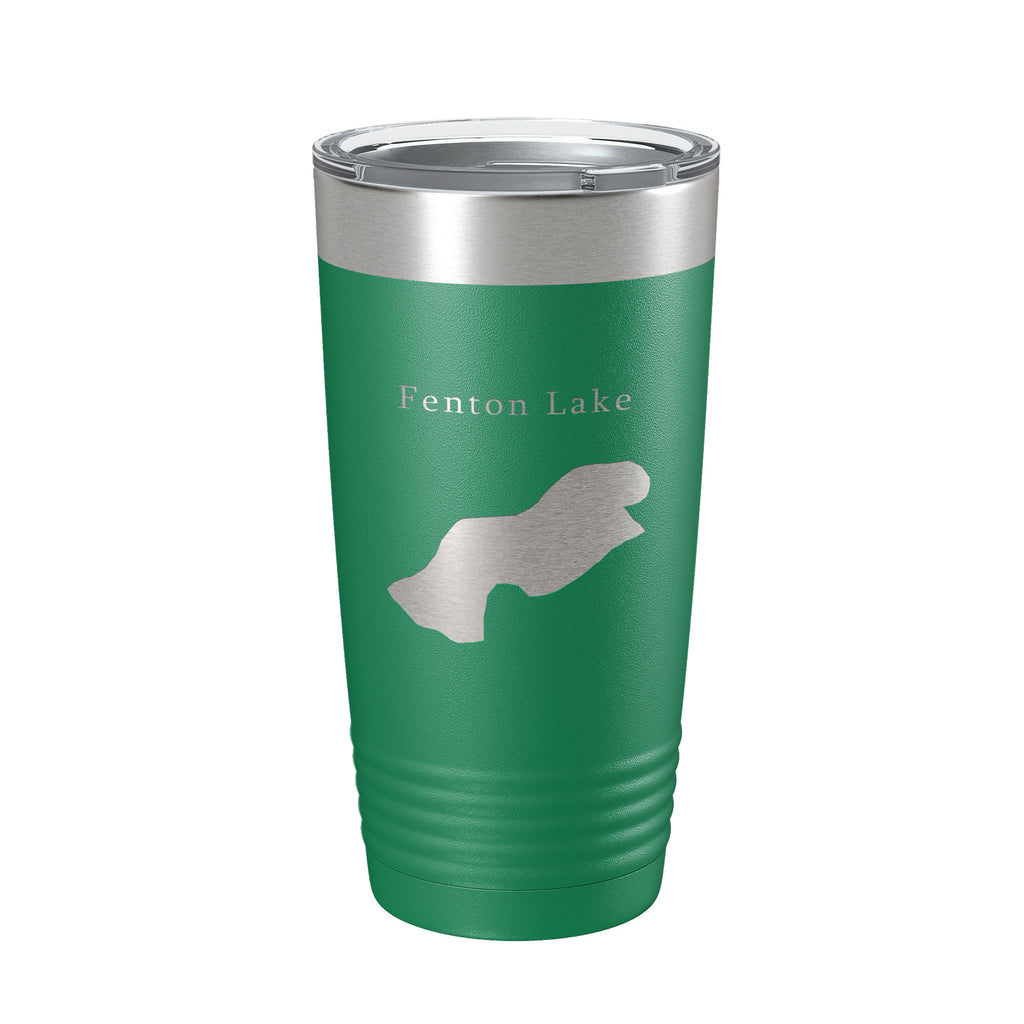 Fenton Lake Map Tumbler Travel Mug Insulated Laser Engraved Coffee Cup New Mexico 20 oz