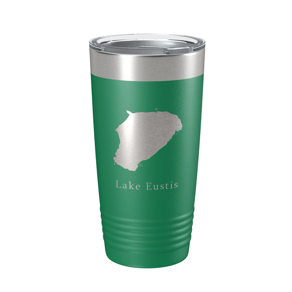 Lake Eustis Map Tumbler Travel Mug Insulated Laser Engraved Coffee Cup Florida 20 oz