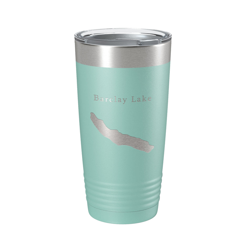Barclay Lake Map Tumbler Travel Mug Insulated Laser Engraved Coffee Cup Washington 20 oz