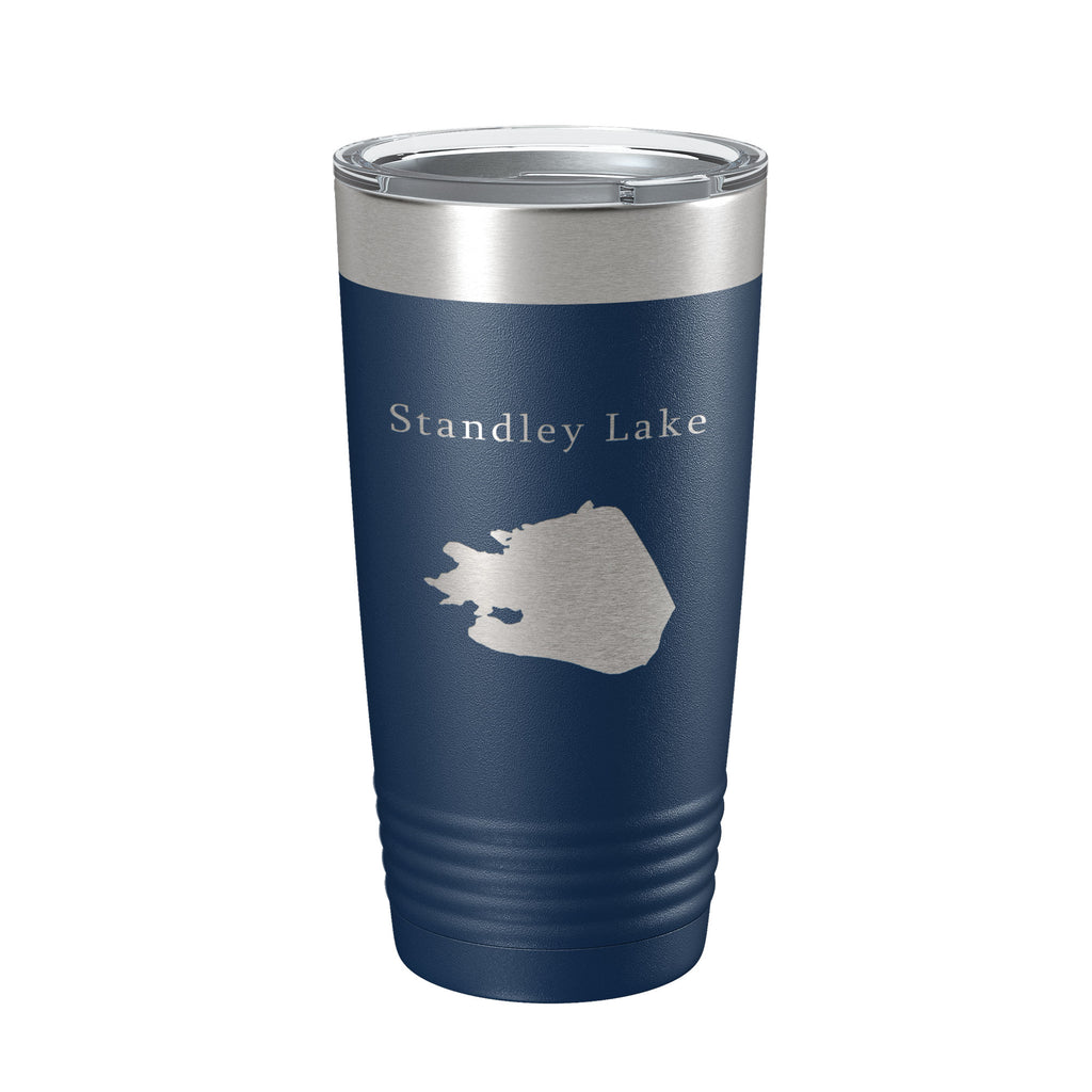 Standley Lake Map Tumbler Travel Mug Insulated Laser Engraved Coffee Cup Colorado 20 oz