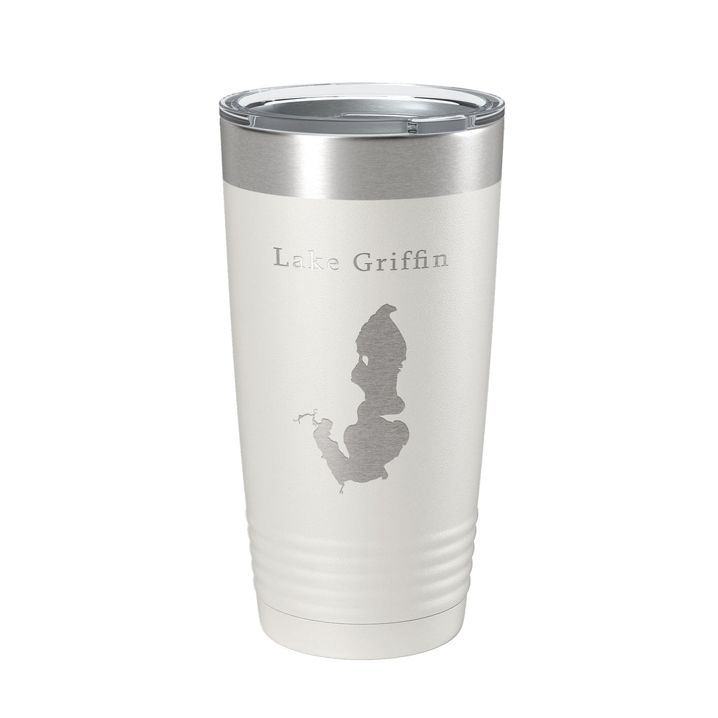 Lake Griffin Map Tumbler Travel Mug Insulated Laser Engraved Coffee Cup Florida 20 oz
