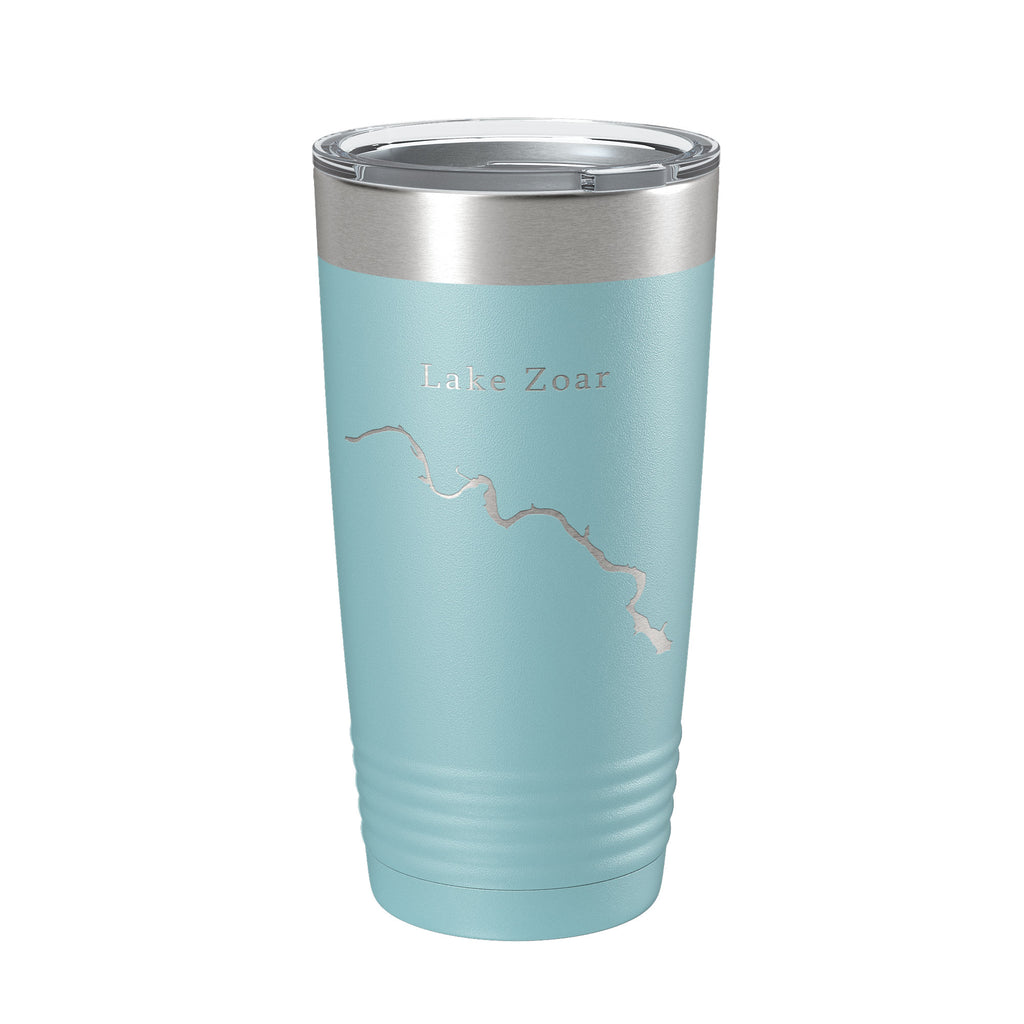 Lake Zoar Map Tumbler Travel Mug Insulated Laser Engraved Coffee Cup Housatonic River Connecticut 20 oz