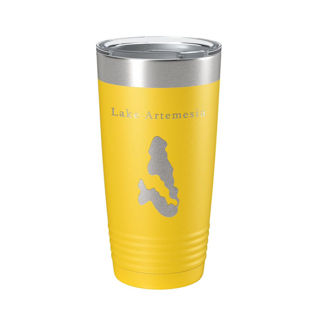 Lake Artemesia Map Tumbler Travel Mug Insulated Laser Engraved Coffee Cup Maryland 20 oz
