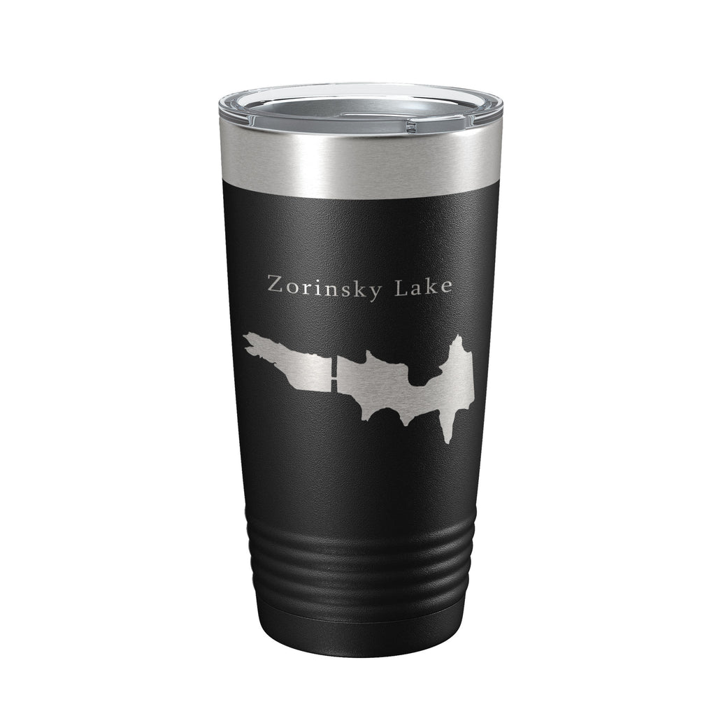 Zorinsky Lake Map Tumbler Travel Mug Insulated Laser Engraved Coffee Cup Edward Omaha Nebraska 20 oz