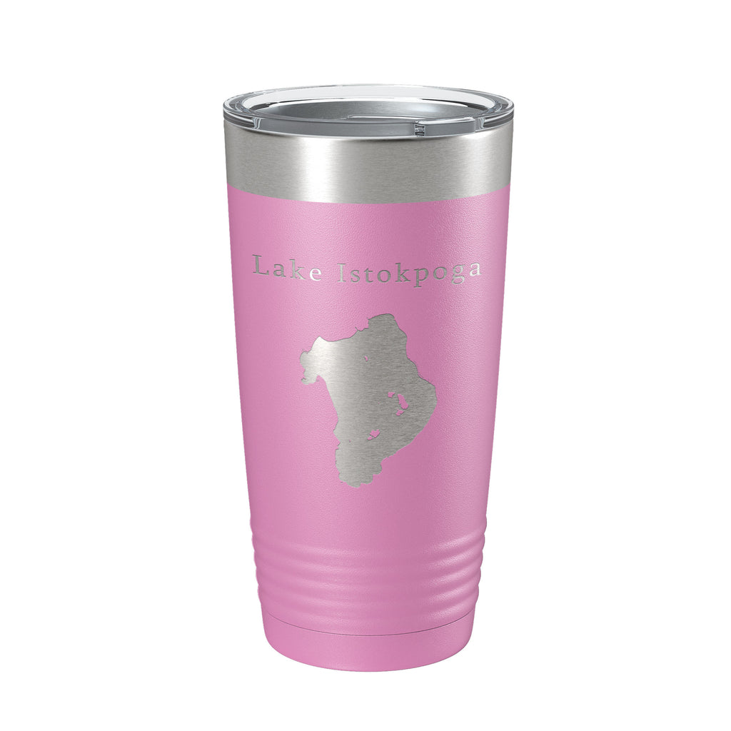 Lake Istokpoga Map Tumbler Travel Mug Insulated Laser Engraved Coffee Cup Florida 20 oz