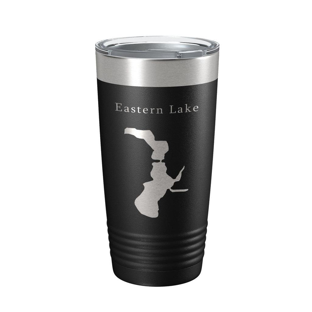 Eastern Lake Map Tumbler Travel Mug Insulated Laser Engraved Coffee Cup Florida 20 oz