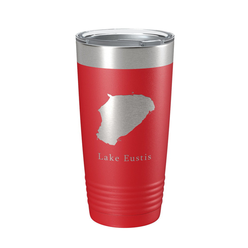 Lake Eustis Map Tumbler Travel Mug Insulated Laser Engraved Coffee Cup Florida 20 oz