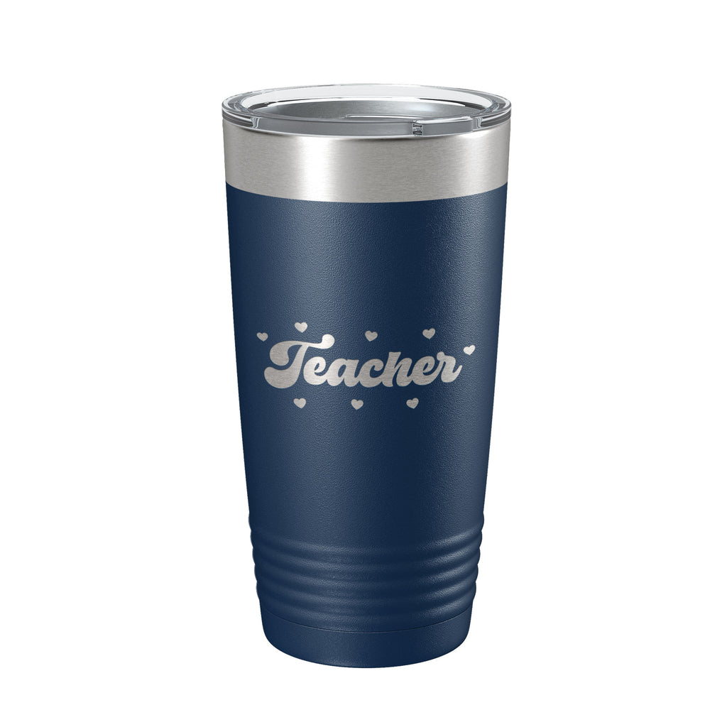 Teacher Valentine's Day Tumbler Gift Travel Mug Insulated Laser Engraved Coffee Cup 20 oz