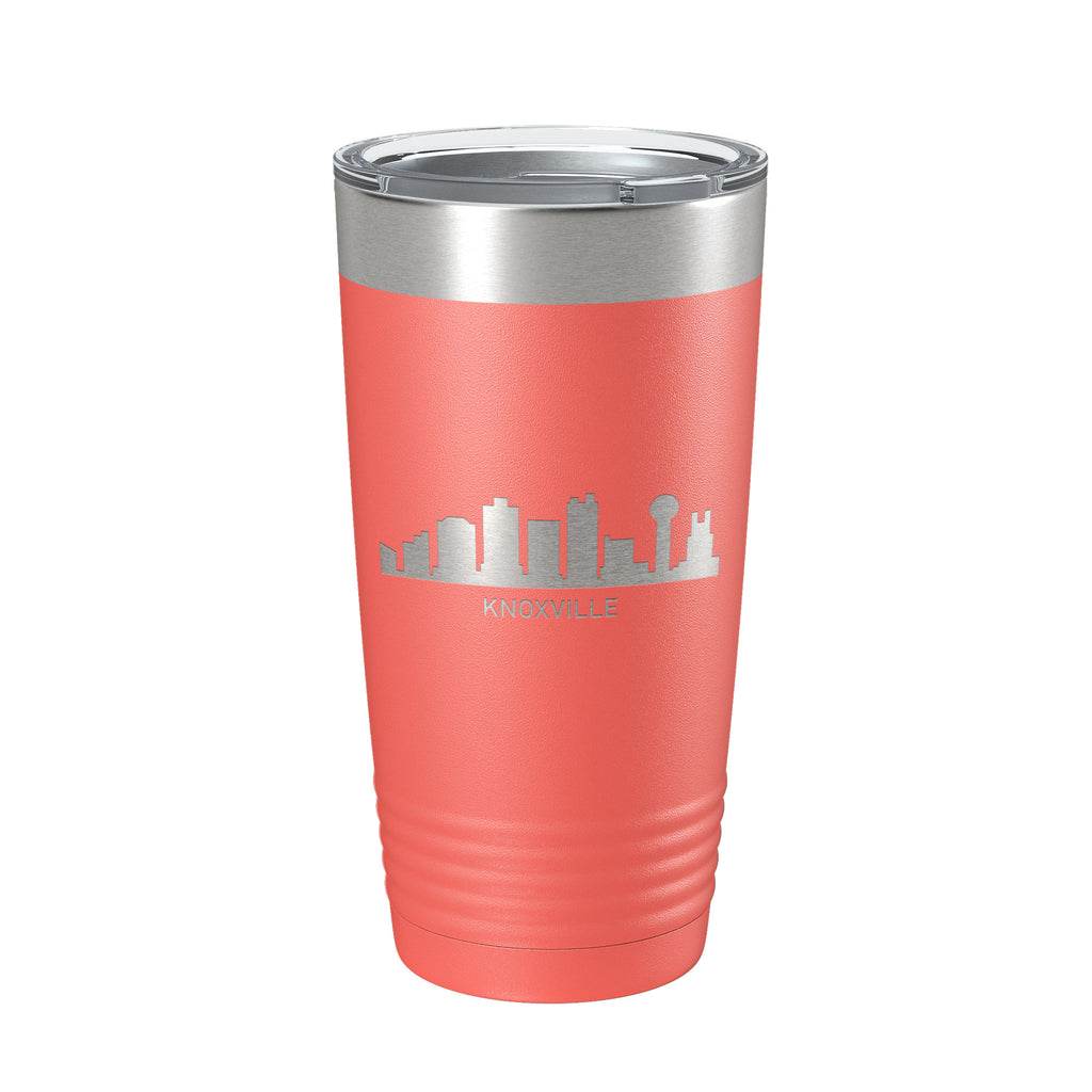 Knoxville TN City Skyline Tumbler Tennessee Travel Mug Sunsphere Insulated Laser Engraved Coffee Cup 20 oz