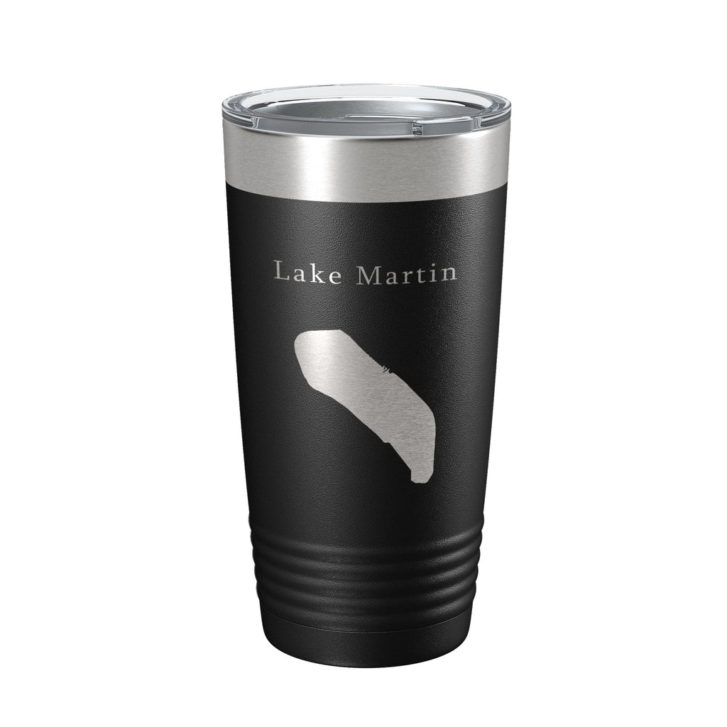 Lake Martin Map Tumbler Travel Mug Insulated Laser Engraved Coffee Cup Louisiana 20 oz