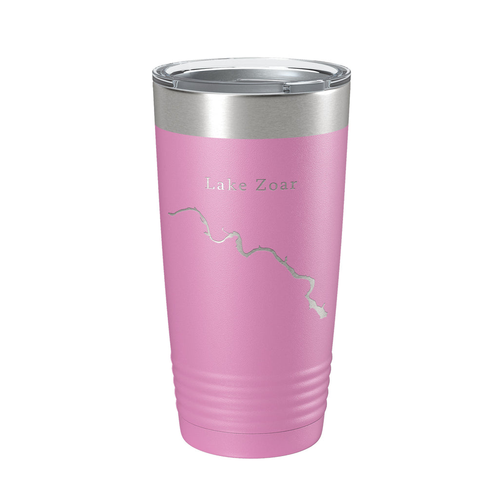 Lake Zoar Map Tumbler Travel Mug Insulated Laser Engraved Coffee Cup Housatonic River Connecticut 20 oz