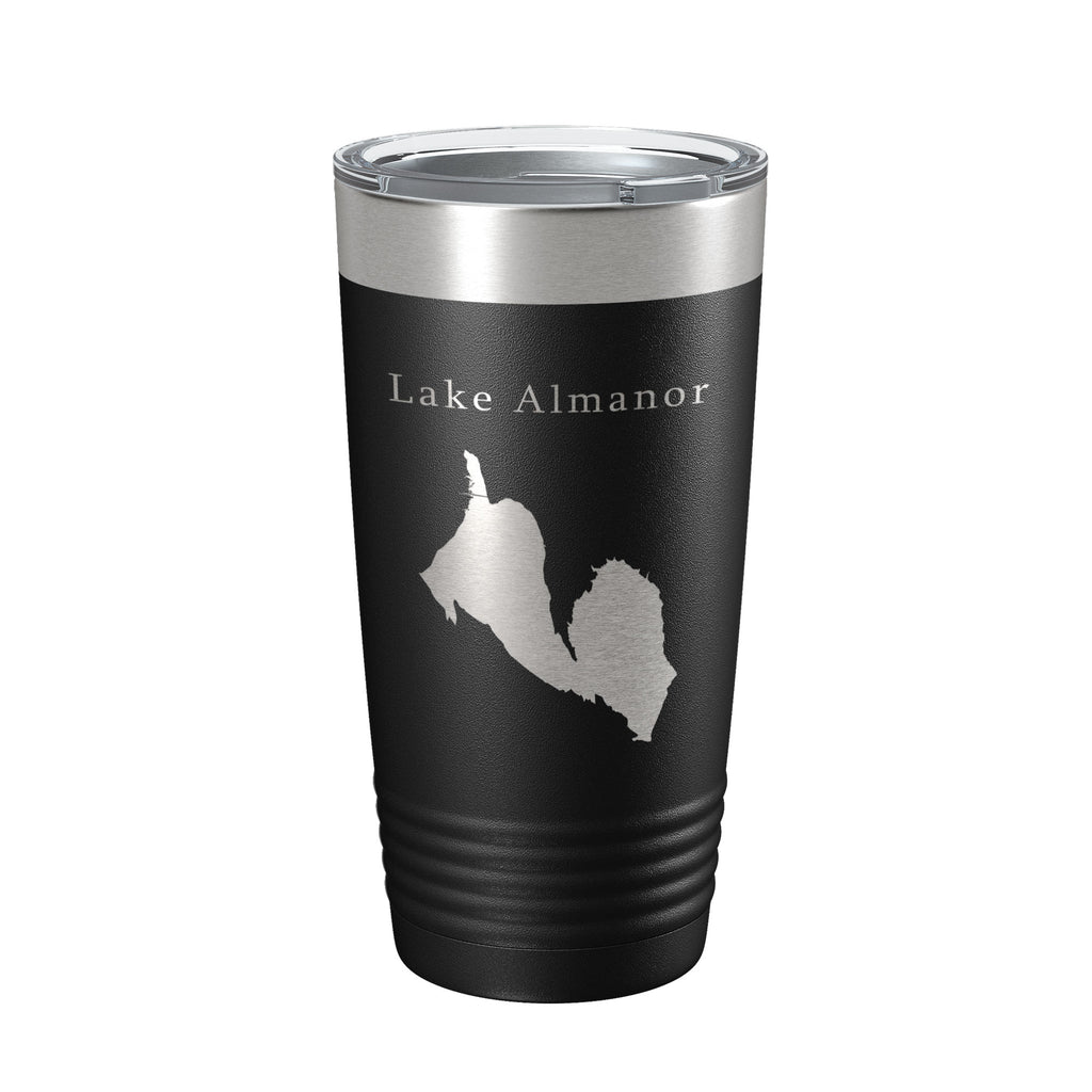 Lake Almanor Map Tumbler Travel Mug Insulated Laser Engraved Coffee Cup California 20 oz