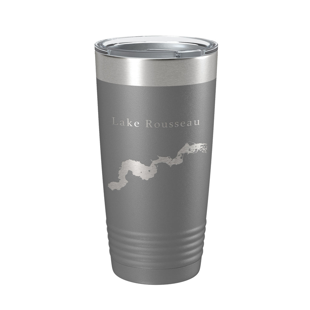 Lake Rousseau Map Tumbler Travel Mug Insulated Laser Engraved Coffee Cup Florida 20 oz