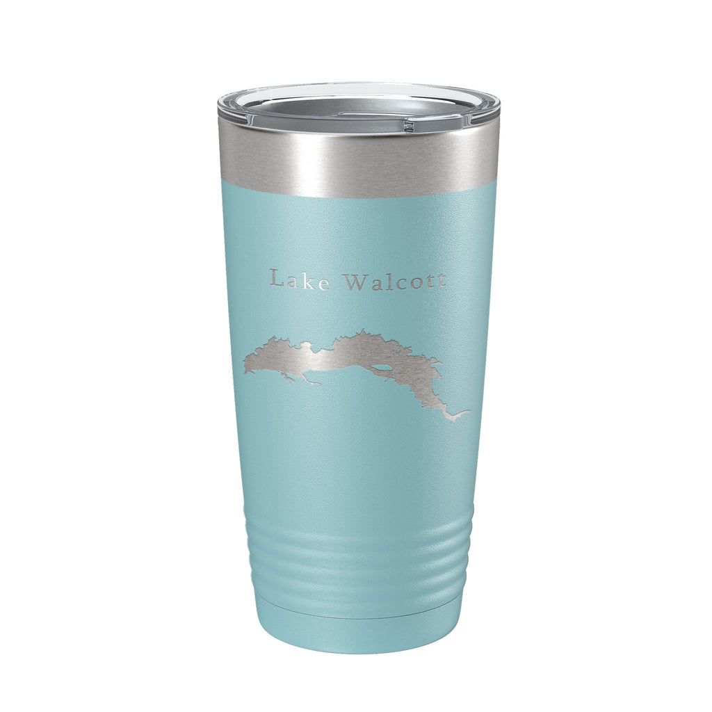 Lake Walcott Map Tumbler Travel Mug Insulated Laser Engraved Coffee Cup Idaho 20 oz