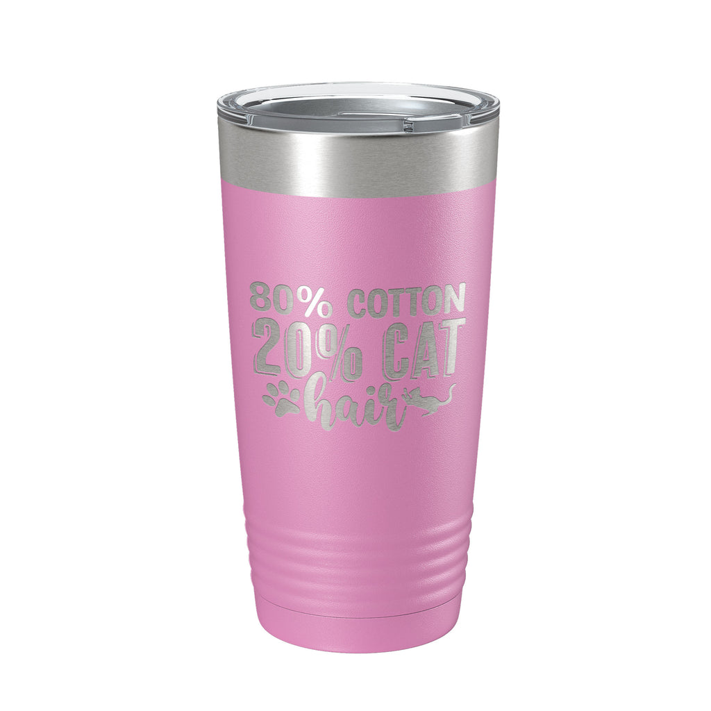 Cat Hair Joke Tumbler Funny Cat Lover Gift Travel Mug Insulated Laser Engraved Coffee Cup 20 oz