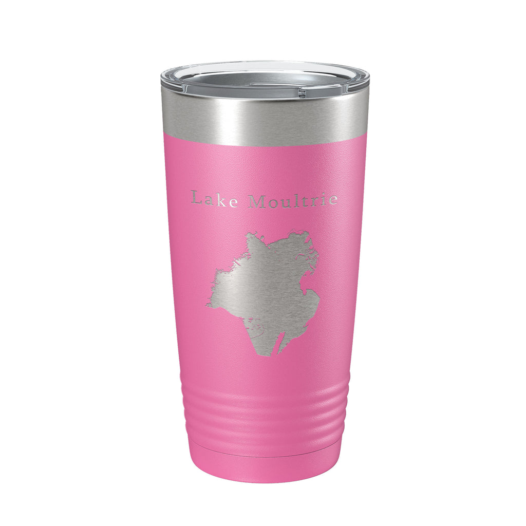 Lake Moultrie Map Tumbler Travel Mug Insulated Laser Engraved Coffee Cup South Carolina 20 oz