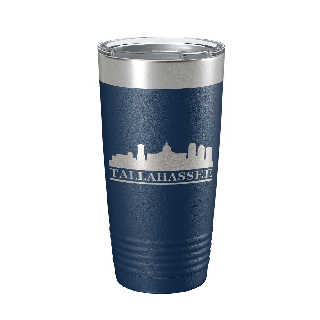 Tallahassee Skyline Tumbler Travel Mug Insulated Laser Engraved Coffee Cup Florida 20 oz