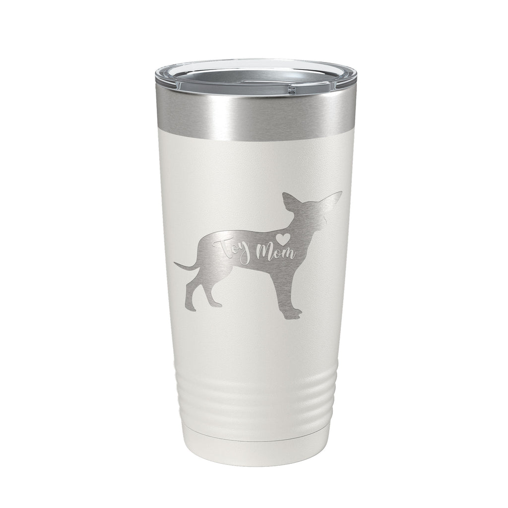Toy Mom Tumbler Dog Travel Mug Gift Insulated Laser Engraved Coffee Cup 20 oz