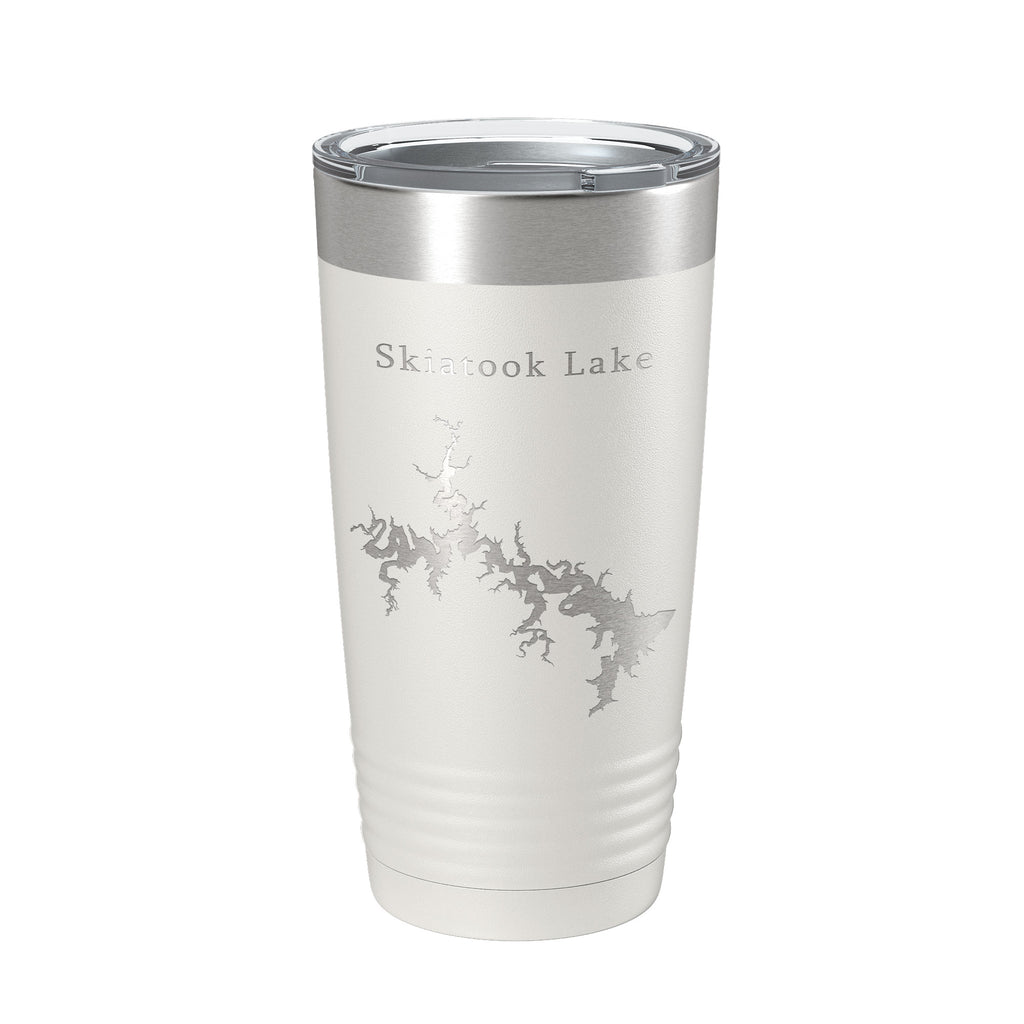 Skiatook Lake Map Tumbler Travel Mug Insulated Laser Engraved Coffee Cup Oklahoma 20 oz