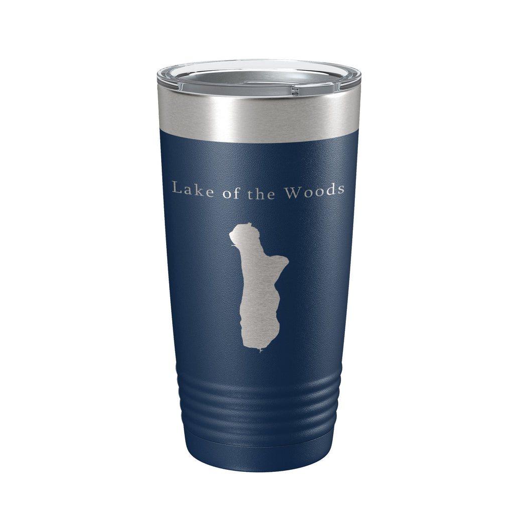 Lake of the Woods Map Tumbler Travel Mug Insulated Laser Engraved Coffee Cup Oregon 20 oz