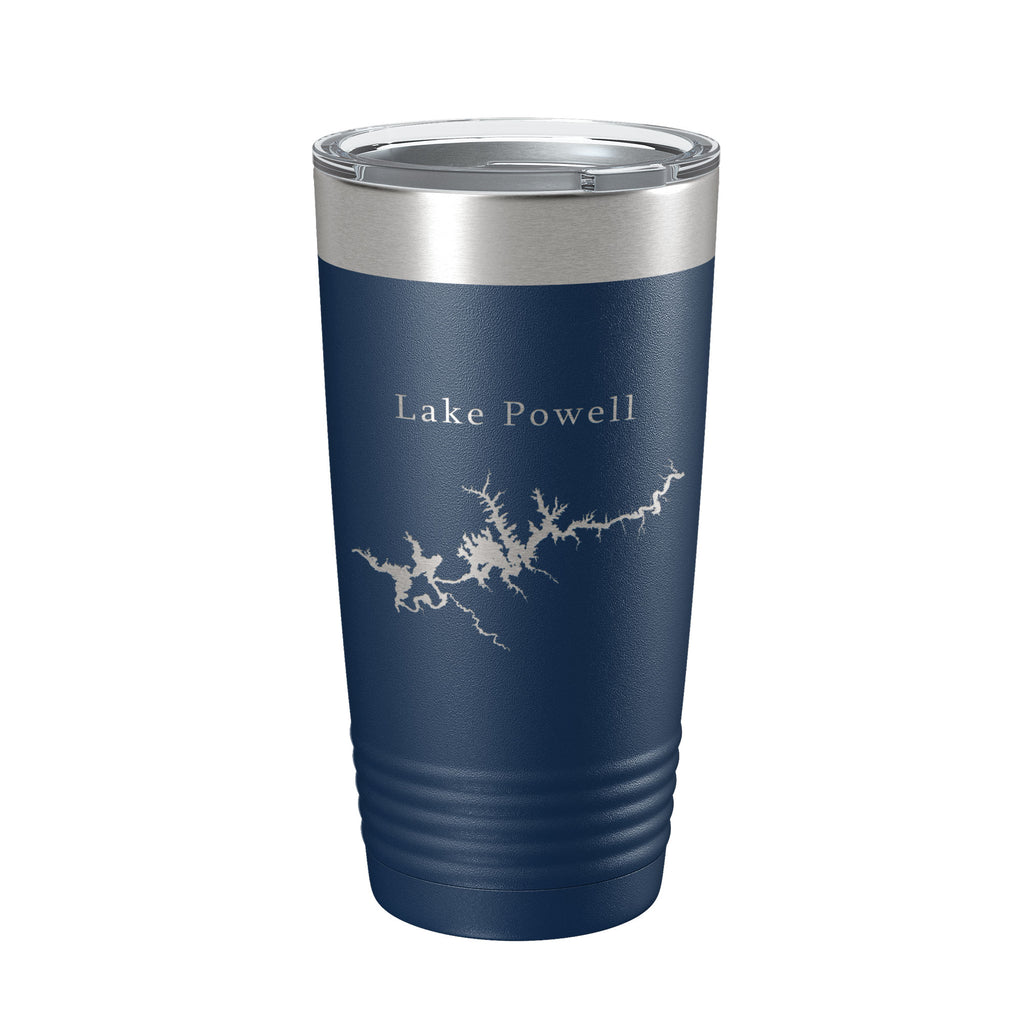 Lake Powell Map Tumbler Travel Mug Insulated Laser Engraved Coffee Cup Arizona Utah 20 oz