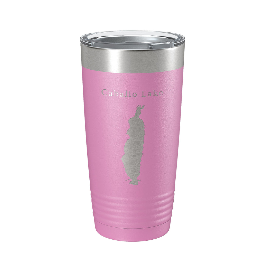 Caballo Lake Reservoir Map Tumbler Travel Mug Insulated Laser Engraved Coffee Cup New Mexico 20 oz