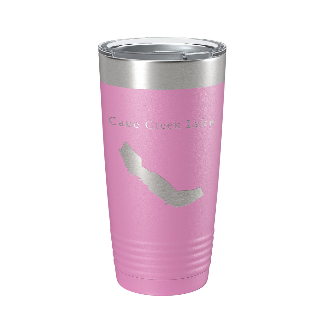 Cane Creek Lake Map Tumbler Travel Mug Insulated Laser Engraved Coffee Cup Arkansas 20 oz