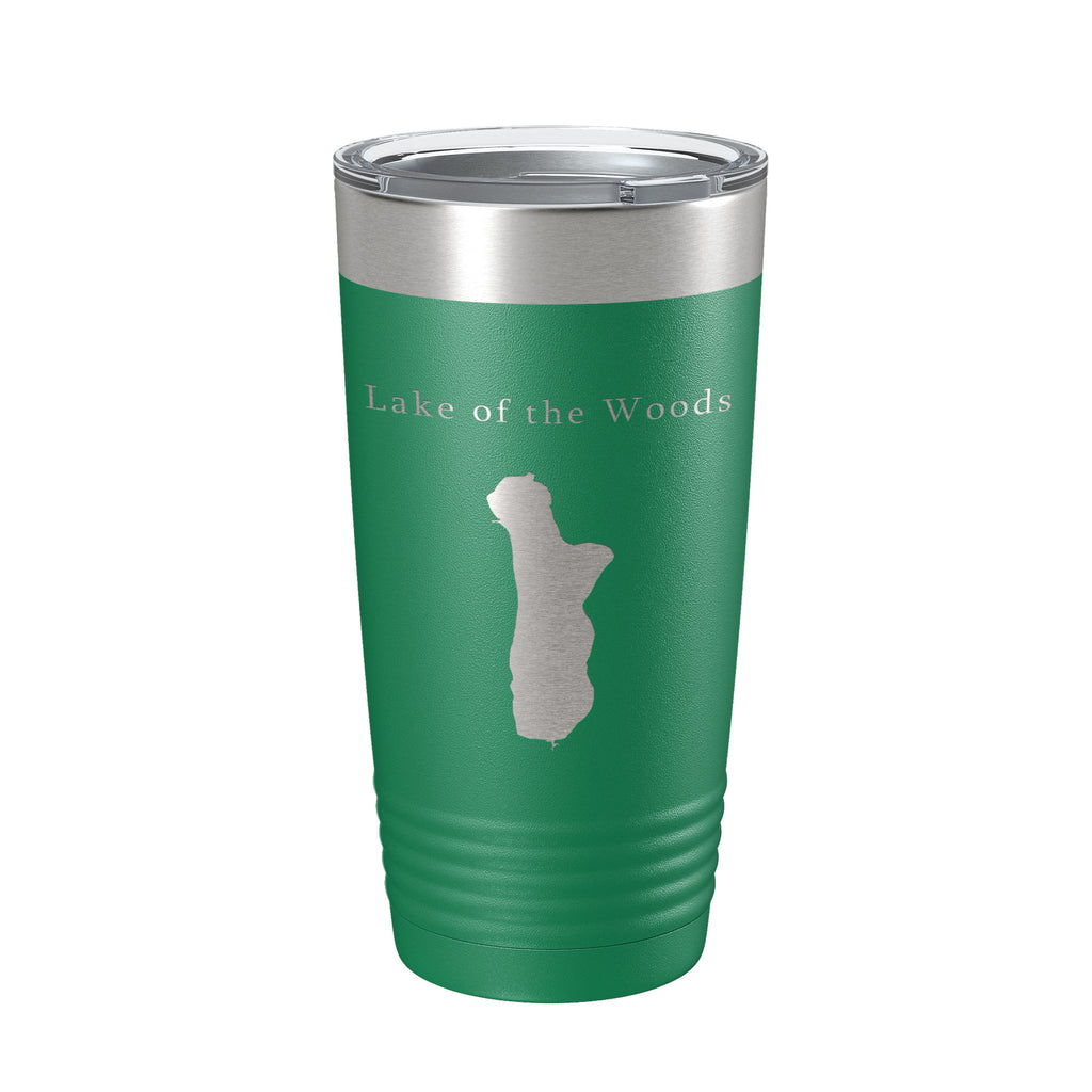 Lake of the Woods Map Tumbler Travel Mug Insulated Laser Engraved Coffee Cup Oregon 20 oz