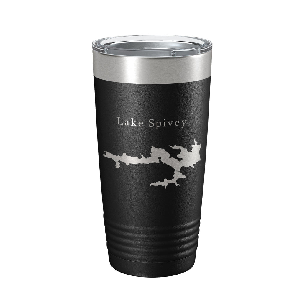 Lake Spivey Map Tumbler Travel Mug Insulated Laser Engraved Coffee Cup Georgia 20 oz
