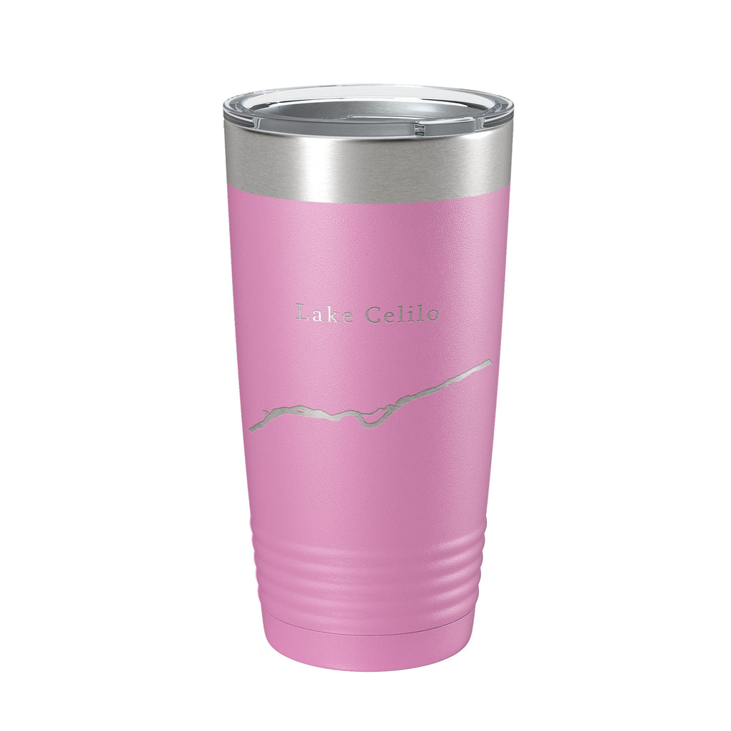 Lake Celilo Map Tumbler Travel Mug Insulated Laser Engraved Coffee Cup Oregon Washington 20 oz