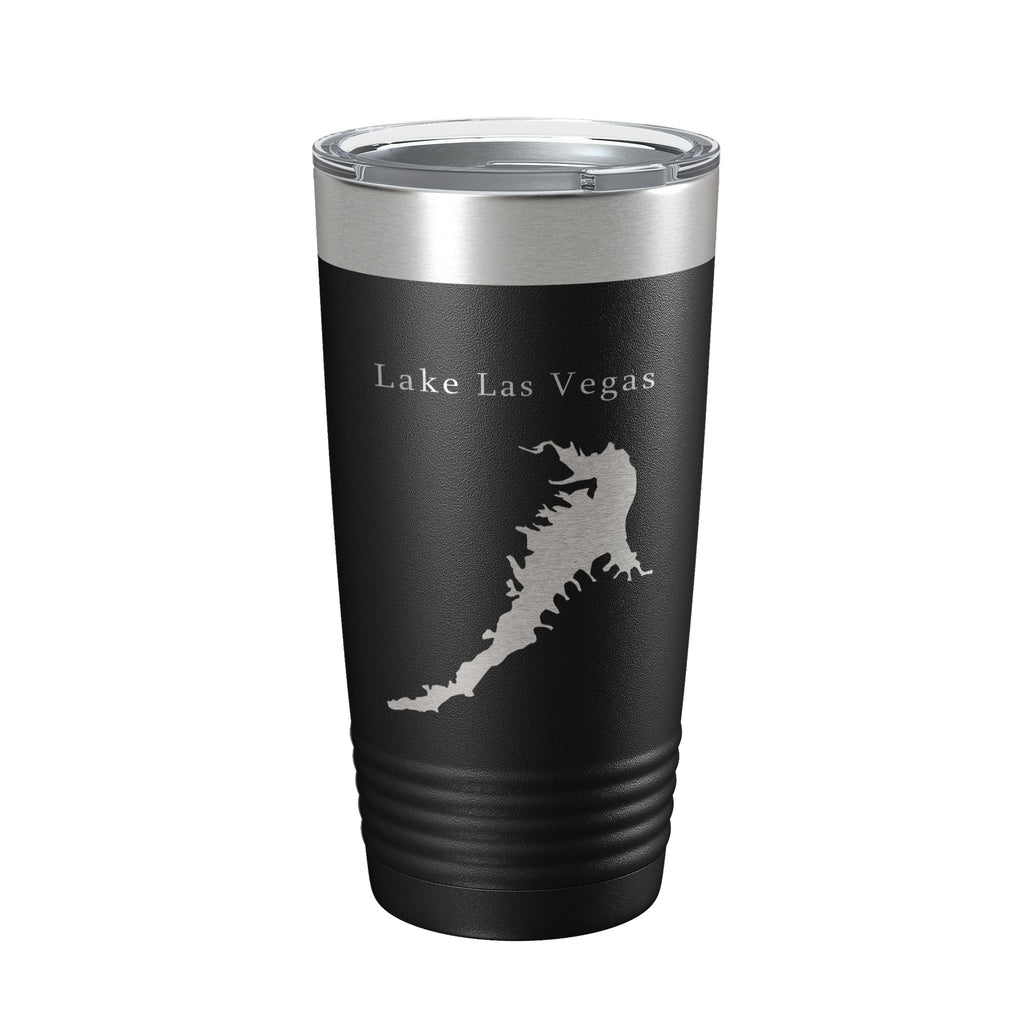 Lake Las Vegas Map Tumbler Travel Mug Insulated Laser Engraved Coffee Cup Nevada 20 oz