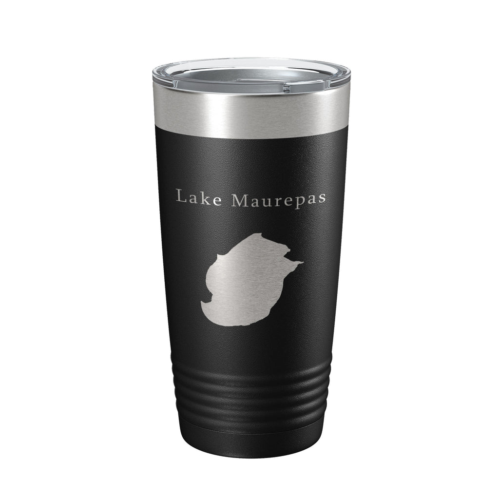 Lake Maurepas Map Tumbler Travel Mug Insulated Laser Engraved Coffee Cup Louisiana 20 oz