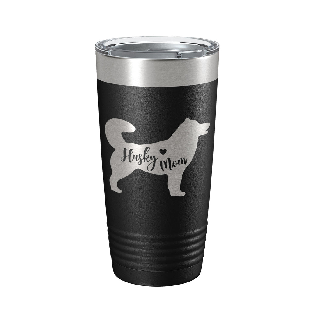 Husky Mom Tumbler Dog Travel Mug Gift Insulated Laser Engraved Coffee Cup 20 oz