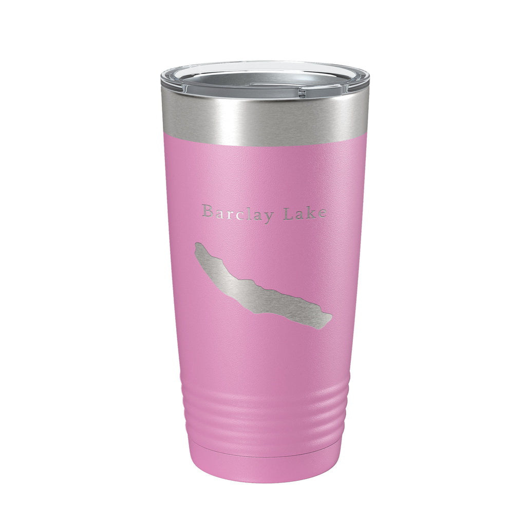 Barclay Lake Map Tumbler Travel Mug Insulated Laser Engraved Coffee Cup Washington 20 oz