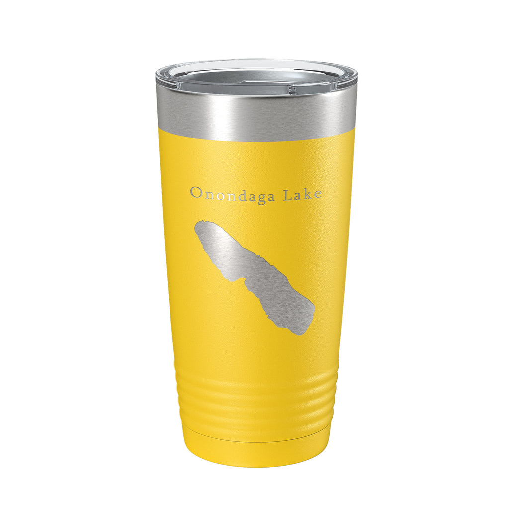 Onondaga Lake Map Tumbler Travel Mug Insulated Laser Engraved Coffee Cup Syracuse New York 20 oz
